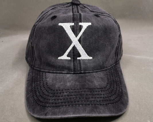 Black Bulk With Logo Printed Hat