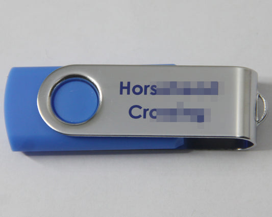 Blue Personalized Bulk Branded Engrave USB Memory Sticks