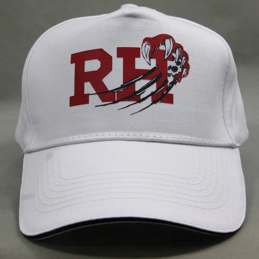 White Engrave With Logo Printed Baseball Cap