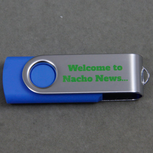 Blue Customized Wholesale USB Flash Drive