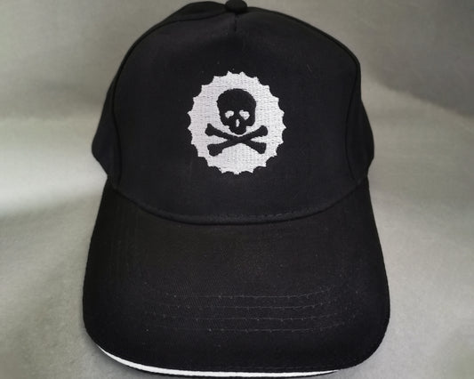 Black Branded Printed Baseball Cap