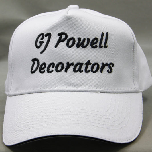 White Personalized Promo Online Design Baseball Cap