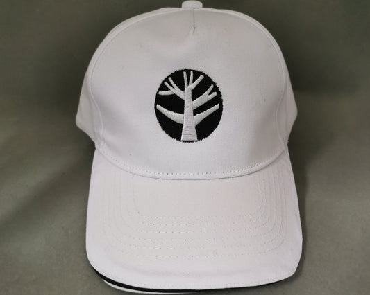 White Branded Engrave Baseball Cap