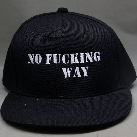 Black Promotional Imprinted Snap Cap