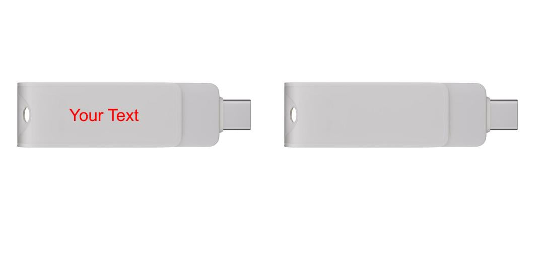 Custom Type C USB Flash Drive Promotional 2 in 1