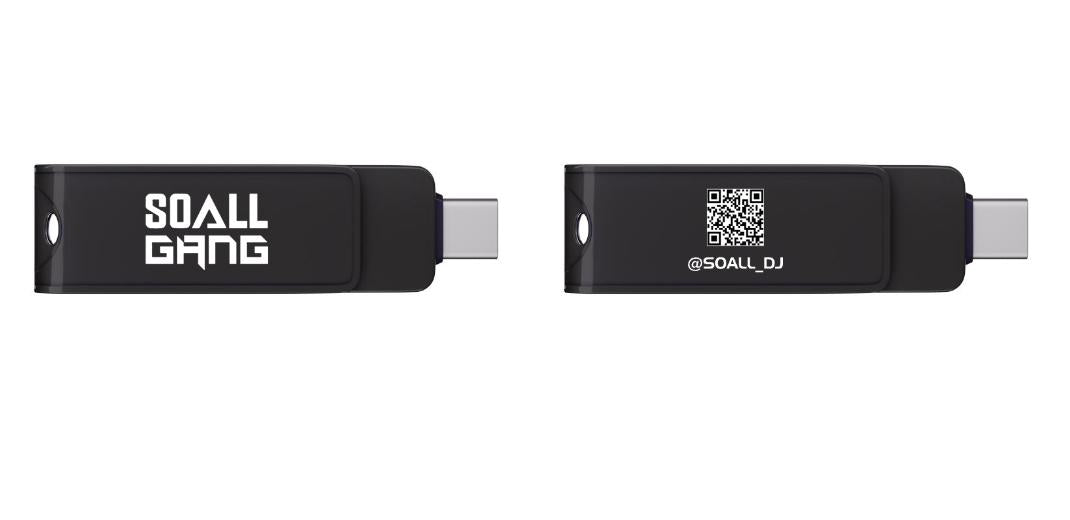 Custom Type C USB Flash Drive Promotional 2 in 1