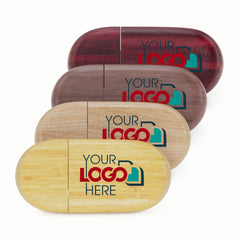 Wood Oval USB