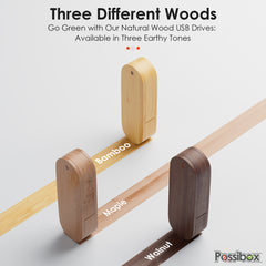 Wood Swivel USB